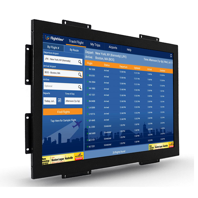Monitor integrado TFT LED LCD IPS de la pantalla táctil del marco abierto del tacto 5ms 6ms