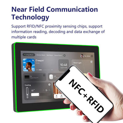 Tableta de 13.3 pulgadas para sala de conferencias montada en pared con NFC/RFID y POE para integración de oficina inteligente