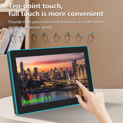 15.6 pulgadas RK3566 NFC POE Power Tablet PC Mural de reunión Android Tablet con luz LED