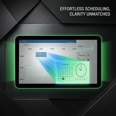 15.6 pulgadas RK3566 Tableta de sala de conferencias con POE Power y iluminación de doble cara