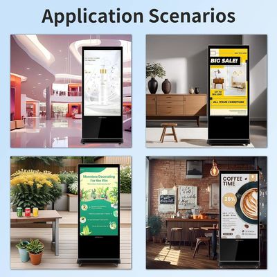 Display de publicidad LCD de 75 pulgadas de tamaño vertical