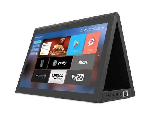10Tablet de pedido de restaurantes de doble pantalla de 1 pulgada RK3288 POE Tablet de escritorio de publicidad minorista PC