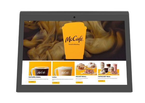 10Tablet de pedido de restaurantes de doble pantalla de 1 pulgada RK3288 POE Tablet de escritorio de publicidad minorista PC