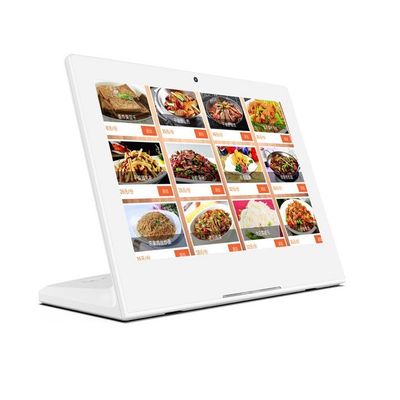Tablet de procesador RK3566 de autoservicio para pedidos de restaurantes de 13.3 pulgadas POE NFC RGB LED Light Bar 5MP Cámara Android 11
