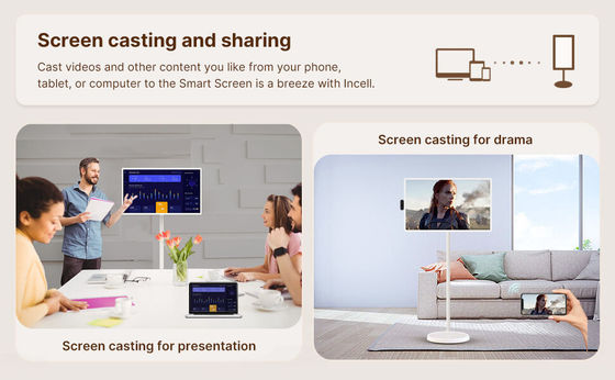Sistema Android 12 de 21 pulgadas Stand By Me TV Smart Broadcast Machine Pantalla táctil