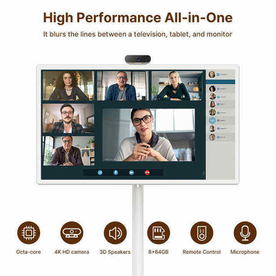 Televisión inteligente portátil de interior de 24 pulgadas Android móvil inteligente de pie junto a mí
