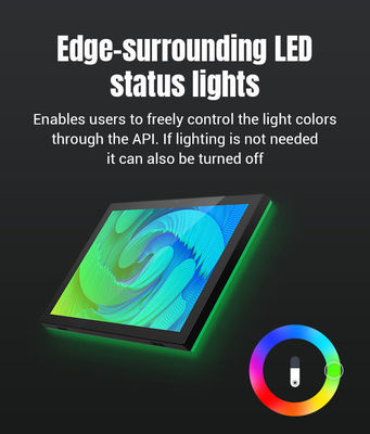 10.1 pulgadas de pared montada Smart Home Tablet Control LED alrededor de la luz para mayor comodidad