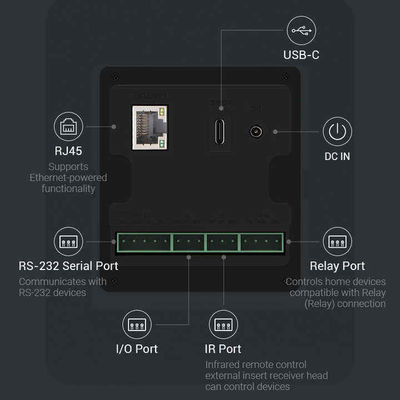 10Tablet de hogar inteligente de 1 pulgada con CPU RK3566 y barra de luz LED de cuatro lados - pantalla de control Android montada en la pared