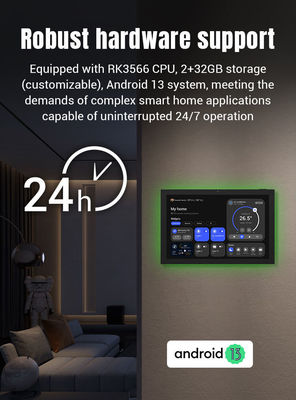 10.1 pulgadas de pared montada Smart Home Tablet Control LED alrededor de la luz para mayor comodidad