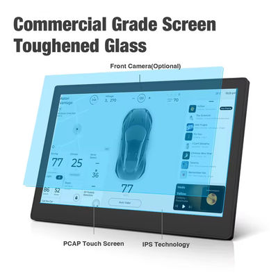 Display publicitario montado en la pared de 24 pulgadas de alto brillo RK3399 POE Tablet PC Android para venta al por menor