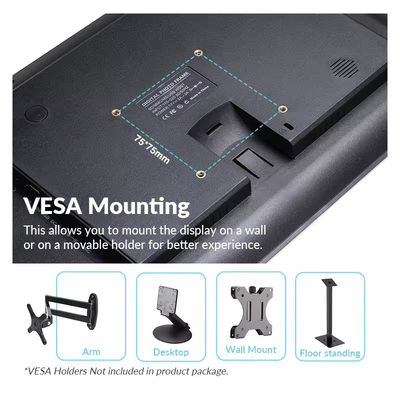 Display publicitario montado en la pared de 24 pulgadas de alto brillo RK3399 POE Tablet PC Android para venta al por menor