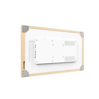 Tableta Android de 21.5 pulgadas RK3588 con marco de madera, POE, NFC, para montaje en pared, para uso publicitario