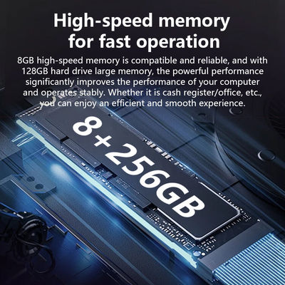 Nuevo diseño 17 pulgadas N5095 CPU Máquina POS 8+256GB Gran memoria Win10 Terminal POS de caja registradora minorista