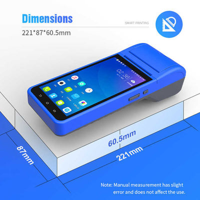 Terminal de pago móvil inteligente NFC 5.5 pulgadas Máquina de envío portátil terminal inteligente portátil inteligente con impresora de cámara