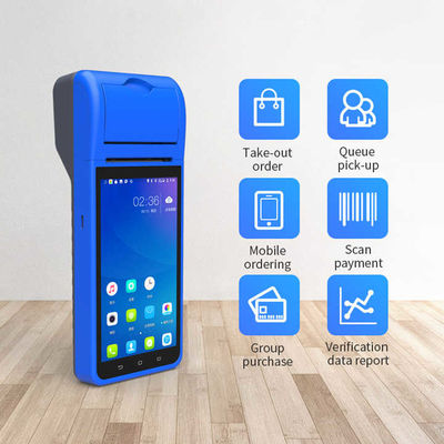 Terminal de pago móvil inteligente NFC 5.5 pulgadas Máquina de envío portátil terminal inteligente portátil inteligente con impresora de cámara