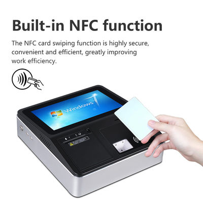 Sistema de terminal de punto de venta de 11,6 pulgadas, lector de tarjetas NFC para minoristas, sistema de punto de venta todo en uno con impresora de 58 mm