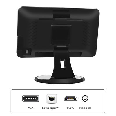 15.6 pulgadas de pantalla táctil de escritorio POS Terminal N2840 2 + 32 GB de caja registradora con escáner