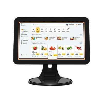 15.6 pulgadas de pantalla táctil de escritorio POS Terminal N2840 2 + 32 GB de caja registradora con escáner