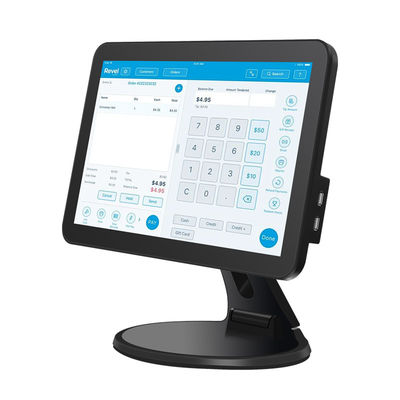 15.6 pulgadas de pantalla táctil de escritorio POS Terminal N2840 2 + 32 GB de caja registradora con escáner