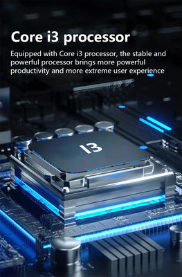 14 pulgadas pantalla táctil doble Windows7 Pos caja registradora i3 Cpu 4 + 64GB Terminal de escritorio POS con impresora, teclado, escáner