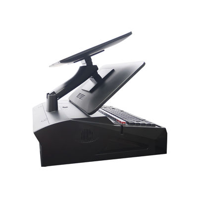 13.3/15.6 pulgadas de pantalla táctil doble Sistema POS I3 Sistema Win Terminal POS de tiendas minoristas con base plegable