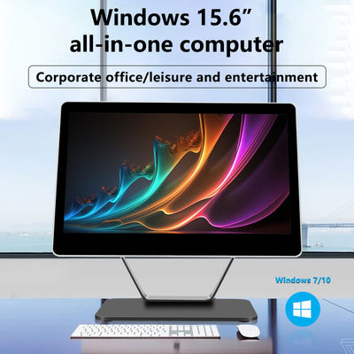 15.6 " Panel LCD capacitivo con pantalla táctil Terminal POS Win7/8/10 Registro de caja Sistema todo en uno para la industria hotelera