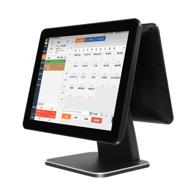 15.6 pulgadas de pantalla táctil POS caja registradora Win7/10 Compatible recibo impresora Hotel Banco de autoservicio quiosco escáner de códigos pago