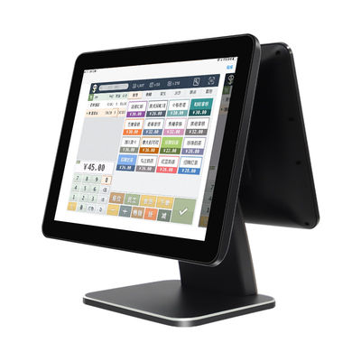 15.6 pulgadas de pantalla táctil POS caja registradora Win7/10 Compatible recibo impresora Hotel Banco de autoservicio quiosco escáner de códigos pago