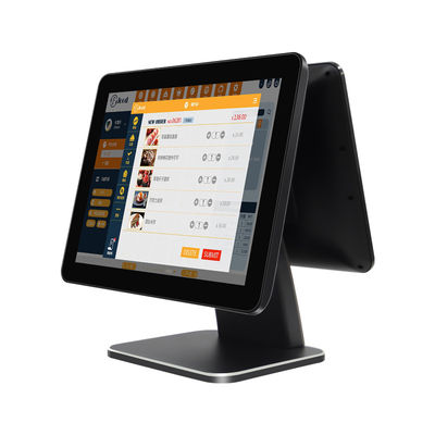 15.6 pulgadas de pantalla táctil POS caja registradora Win7/10 Compatible recibo impresora Hotel Banco de autoservicio quiosco escáner de códigos pago