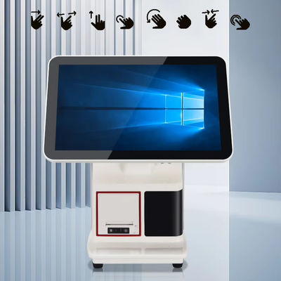 Dispositivo POS Android con pantalla táctil dual de 15.6 pulgadas para facturación Epos y caja registradora todo en uno