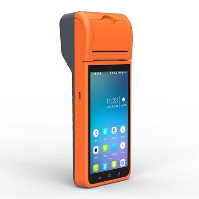 Terminal POS PDA Android de 5,5 pulgadas con impresora monocromática para agilizar el procesamiento de pedidos en restaurantes