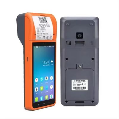 Sistema de punto de venta Android portátil de 5.5" Máquina registradora con pantalla táctil Terminal POS móvil WiFi USB NFC Pago para minoristas Azul