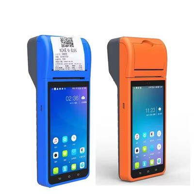 Sistema operativo Android 8.1 Máquina de punto de venta (TPV) portátil de 5.5 pulgadas con NFC y impresora térmica de recibos de 58 mm