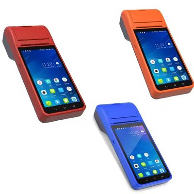 Sistema operativo Android 8.1 Máquina de punto de venta (TPV) portátil de 5.5 pulgadas con NFC y impresora térmica de recibos de 58 mm