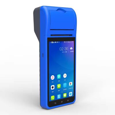 Sistema operativo Android 8.1 Máquina de punto de venta (TPV) portátil de 5.5 pulgadas con NFC y impresora térmica de recibos de 58 mm