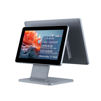 4 GB de memoria DDR3 15.6 pulgadas Terminal POS de punto de venta para restaurante Todo en un solo toque Máquina POS Win Sistemas POS