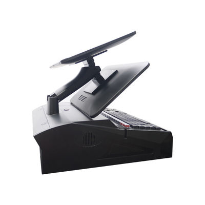 15.6 pulgadas de pantalla táctil doble todo en un sistema POS con cajón de efectivo y construido en la impresora de 58 mm 2 GB de RAM Supermercado