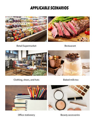 15.6 pulgadas de pantalla táctil doble todo en un sistema POS con cajón de efectivo y construido en la impresora de 58 mm 2 GB de RAM Supermercado