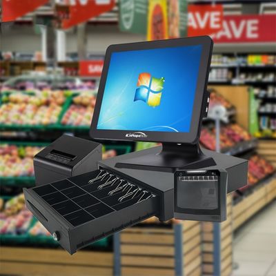 Impresora de transferencia térmica y visualización del cliente para el pago en efectivo sin complicaciones en el sistema POS del centro comercial