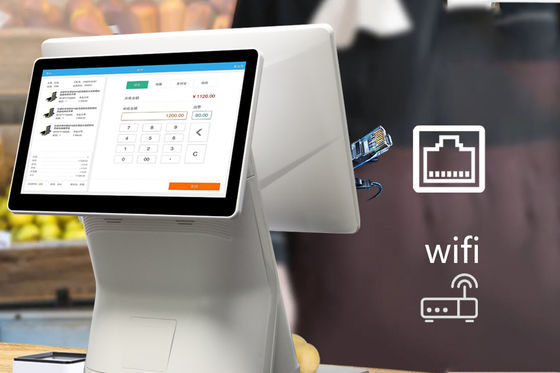 Memoria DDR3 2G Kiosco de autoservicio con pantalla táctil de 15.6 pulgadas para pago sin efectivo y restaurante