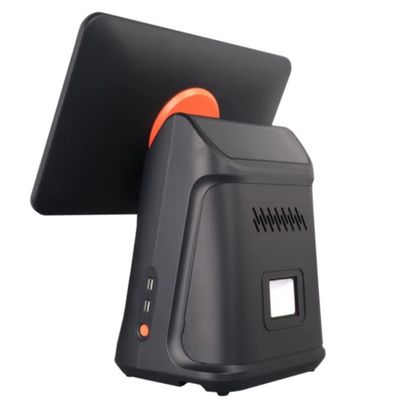 Máquina de punto de venta al por menor Terminal POS Android de 15.6 pulgadas con escáner e impresora 4 GB DDR4 Memoria 64 GB Capacidad del disco duro
