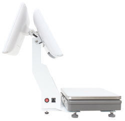 15.4 pulgadas pantalla doble ventanas táctiles todo en una escala de pesaje POS Supermercado Hotel Solución POS definitiva con WIFI / BT