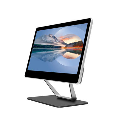 Sistema de punto de venta (POS) de escritorio todo en uno con pantalla táctil de 15.6 pulgadas N2840 2+32GB para supermercado, terminal POS Windows