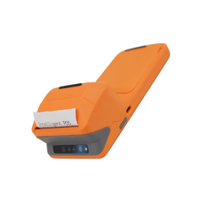 5.45 pulgadas portátil de mano Pos Machine Smart NFC Terminal de pago móvil Sistema Orange Pos con impresora de cámara