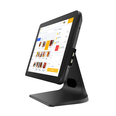 15.6 " 8 + 256GB Gran memoria POS caja registradora 1080P Win10 Máquina POS con pantalla táctil con pantalla del cliente