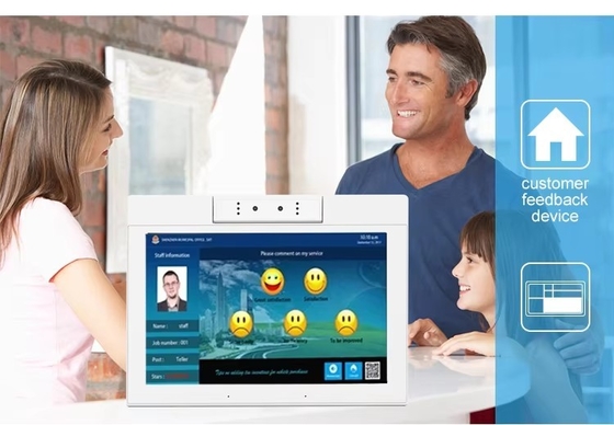 tableta Android en forma de L de 10.1 pulgadas, PC, wifi, NFC, pantalla táctil, cuatro núcleos, oficina inteligente, quiosco de autoservicio, uso comercial
