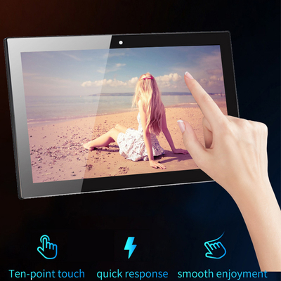 Pantalla de video wall LCD de 23.6 pulgadas, señalización digital, publicidad, pantalla Rockchip de cuatro núcleos, POE, NFC, 4GB, 32GB, pantalla táctil para tiendas minoristas