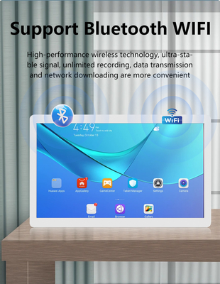 ordenador tablet Android 12 de 24 pulgadas montado en la pared, POE, NFC, pantalla táctil LCD, pantalla comercial, reproductor de vídeo de señalización digital