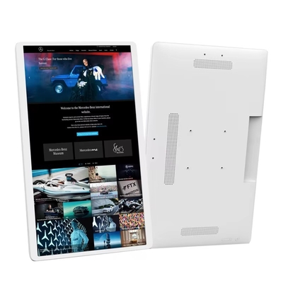 ordenador tablet Android 12 de 24 pulgadas montado en la pared, POE, NFC, pantalla táctil LCD, pantalla comercial, reproductor de vídeo de señalización digital