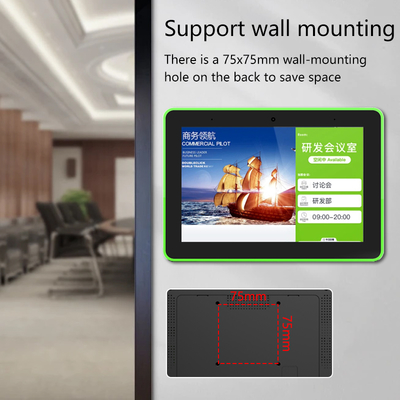 8 pulgadas de montaje en la pared de negocios pantalla táctil POE NFC Android tablet PC con luz LED Sistema de reserva de salas de reuniones